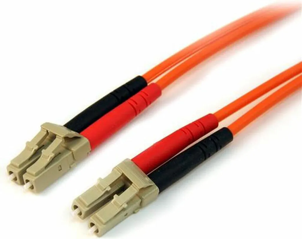 Cordon de brassage fibre optique 10m OM2 avec embouts LC et SC Orange