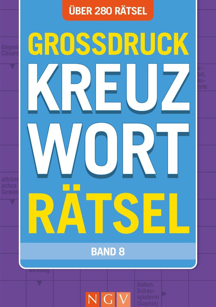 Großdruck Kreuzworträtsel - Band 8 - Über 280 Rätsel in Produktbild 