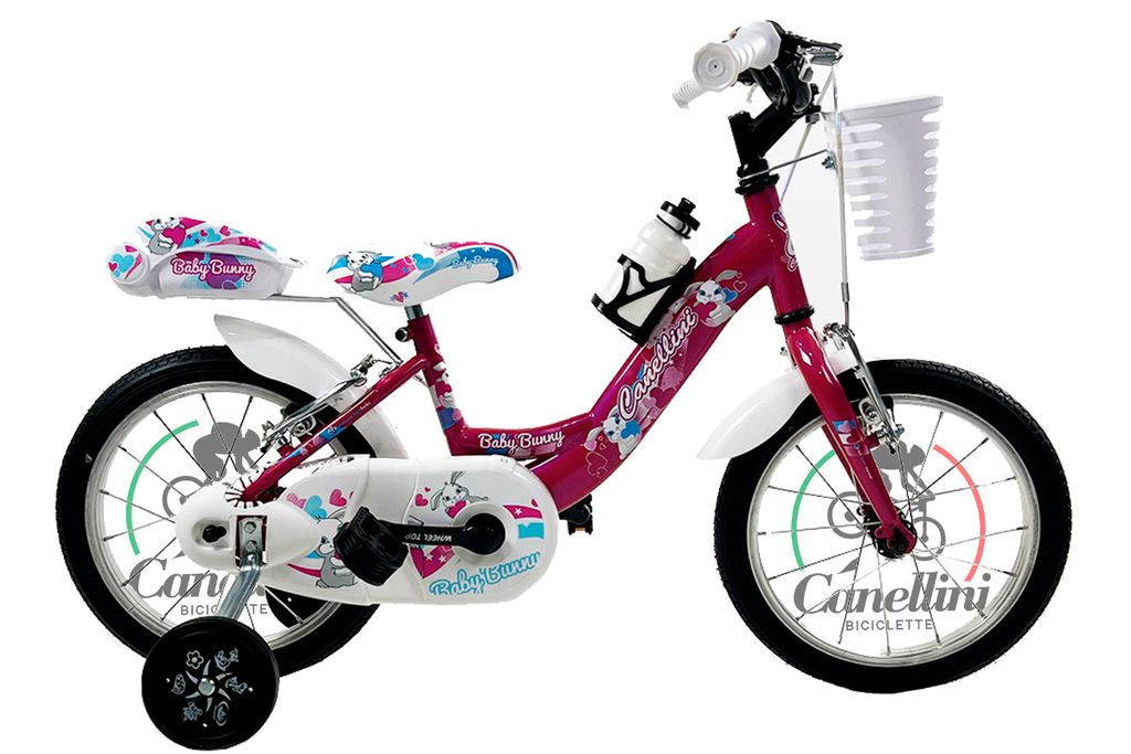 Dievčabicykel Canellini VENERE 14"BABY BUNNY - Fuchsiová Obrázok produktu 1