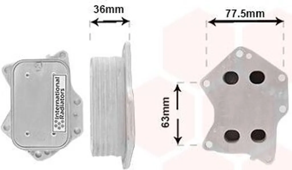Refroidisseur d'huile moteur VAN WEZEL 30013712 pour Mercedes Classe A