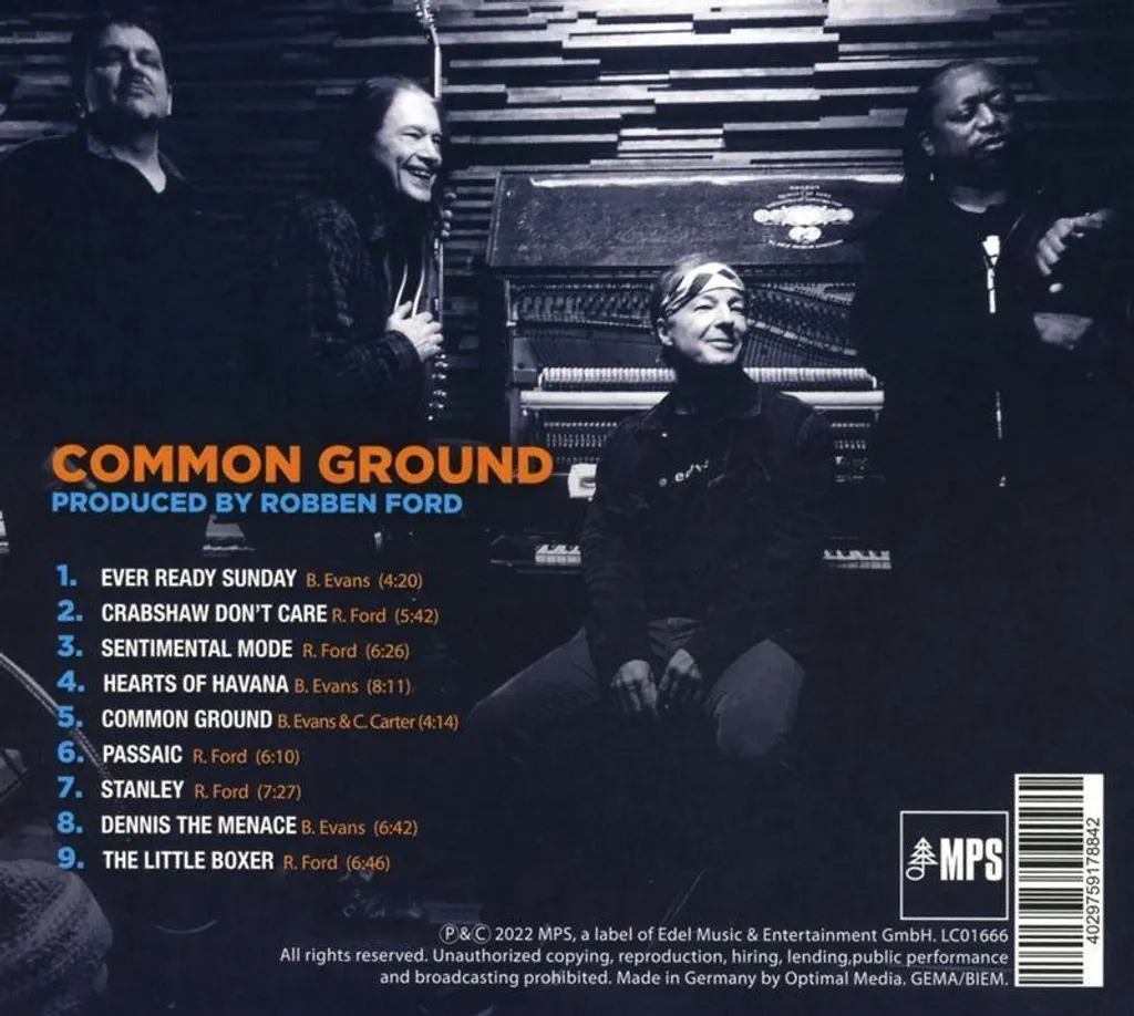 Common Ground Robben Ford CD Virtuose de la Guitare avec Solos Exceptionnels