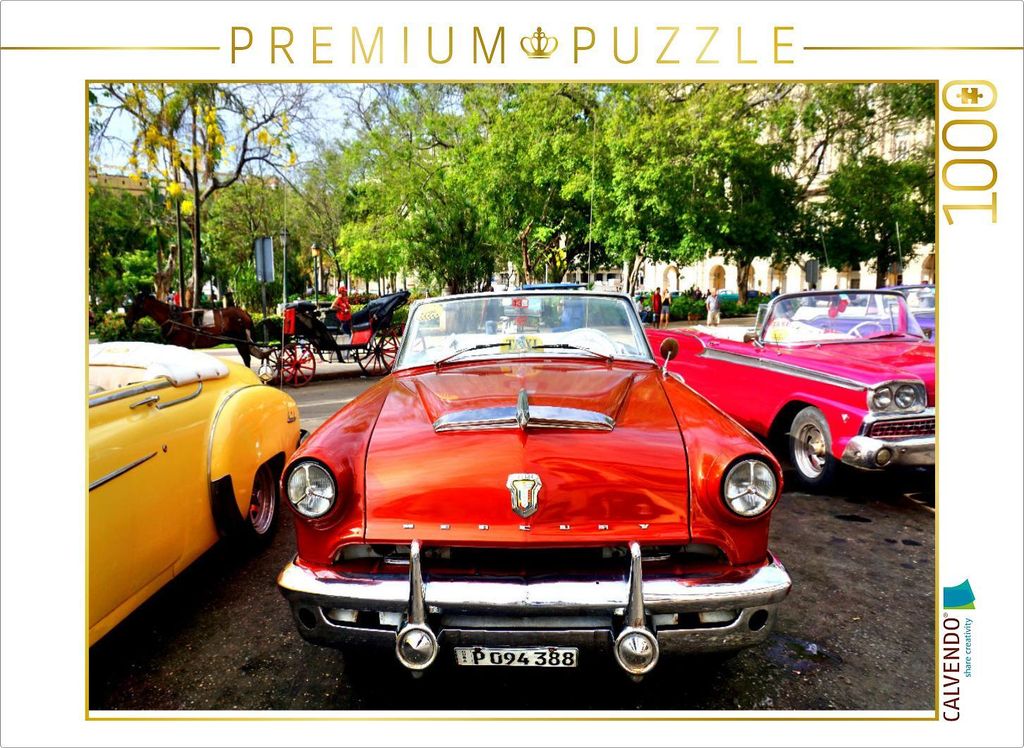 CALVENDO Puzzle Ein US-Oldtimer Mercury Monterey in Havanna | 1000 Teile Lege-Größe 64x48cm Foto-Puzzle für glückliche Stunden