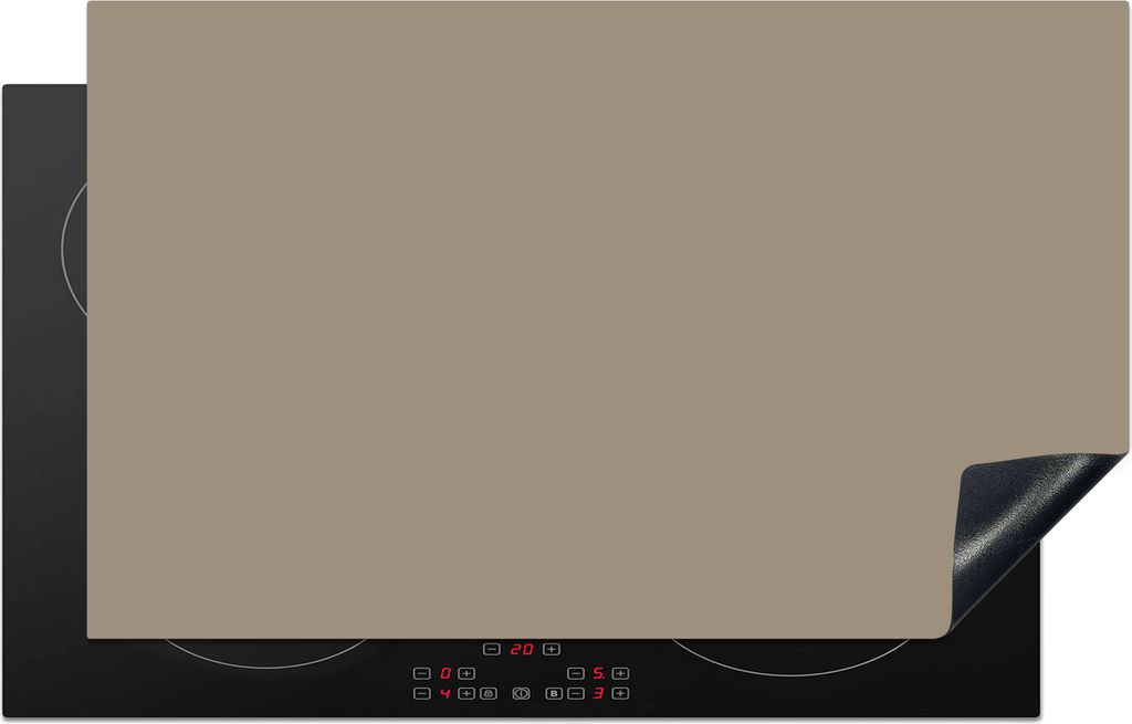 KitchenYeah Herdabdeckplatte Interieur - Farben - Beige , 83x51cm, Küche Deko, Ceranfeld Herdabdeckung, Abdeckplatte fùr Kochfeld