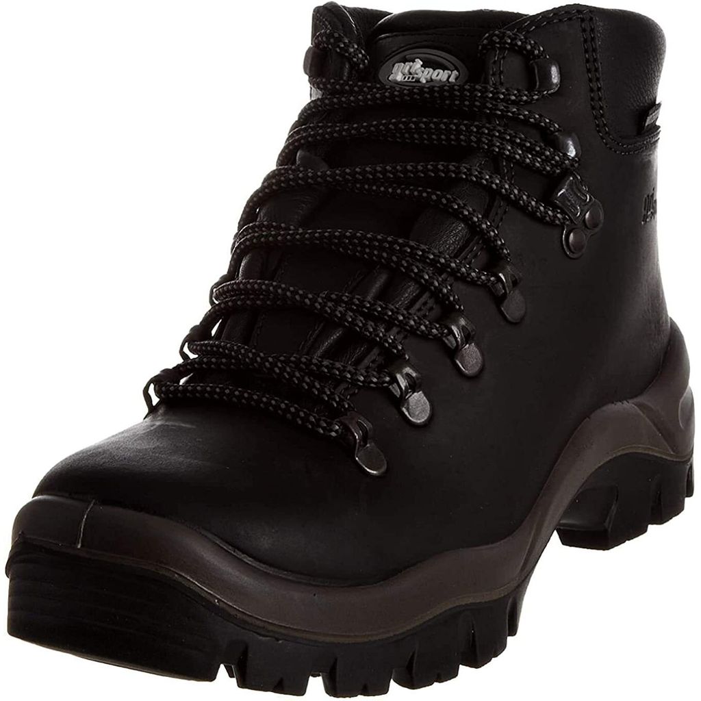 Grisport - Herren/Damen Unisex Wanderstiefel "Peaklander", Gewachstes Leder GS140 (37 EU) (Schwarz)