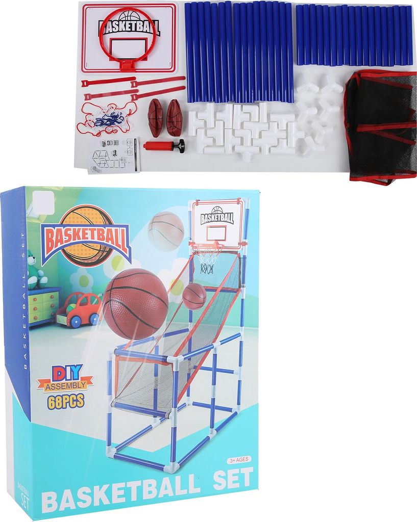 Kids Basketball Hoop Game Diy Assembly Indoor Outdoor Sport ToyBasketball