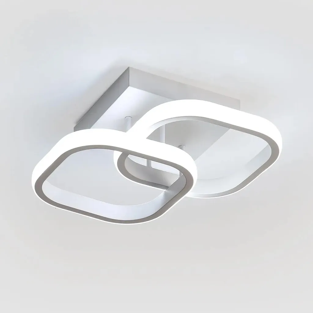Éclairage de Plafond LED Moderne 30W Montage en Saillie Finition Blanche