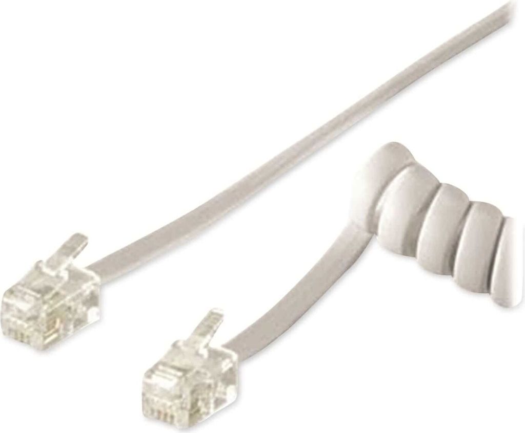 Goobay 50246, 2 m, RJ-10, RJ-10, Biela, Samec, Samec Obrázok produktu 