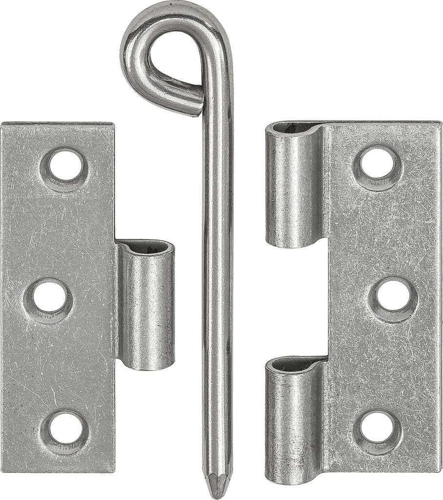Kulissenscharnier 70x55 mm Eisen blank
