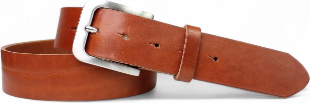 FRONHOFER Best Patina hochwertiger 4cm Ledergürtel massive Edelstahl Schnalle