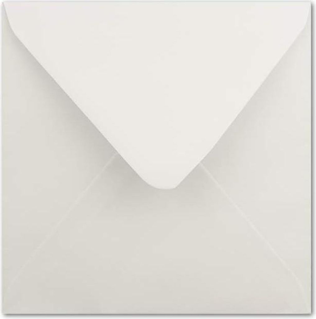 Quadratische Umschläge - 160 x 160 mm - Weiß - 90 g/m²