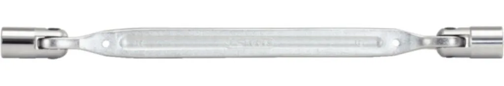 Clé à douille articulée double 21x23mm pour mécanique auto et industrie