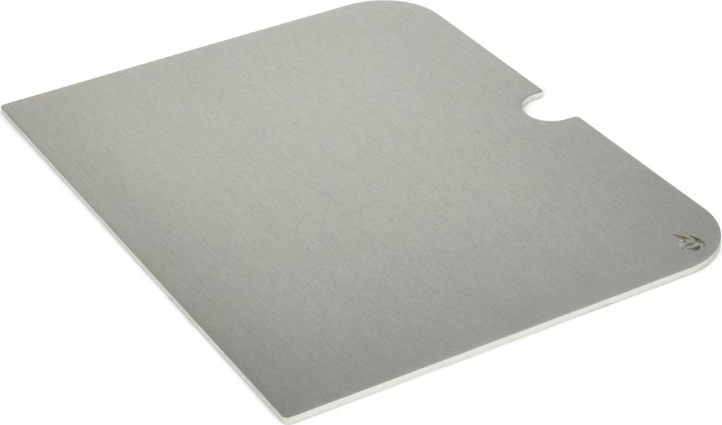 Edelstahl Grillplatte | Plancha passend für Weber Go Anywhere - ersetzt eine Grillrosthälfte