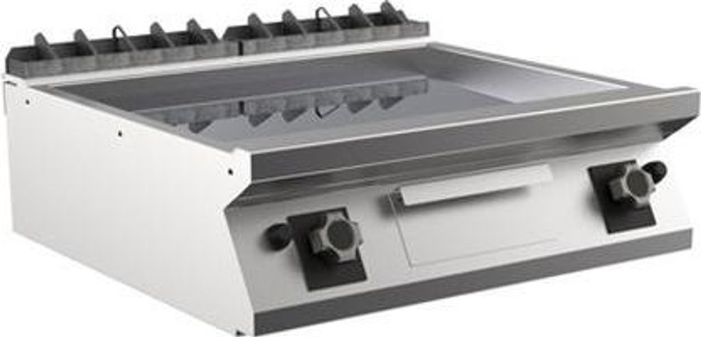 Mareno M1-900 Gasgrillplatte mit glatter Chromplatte, 80cm