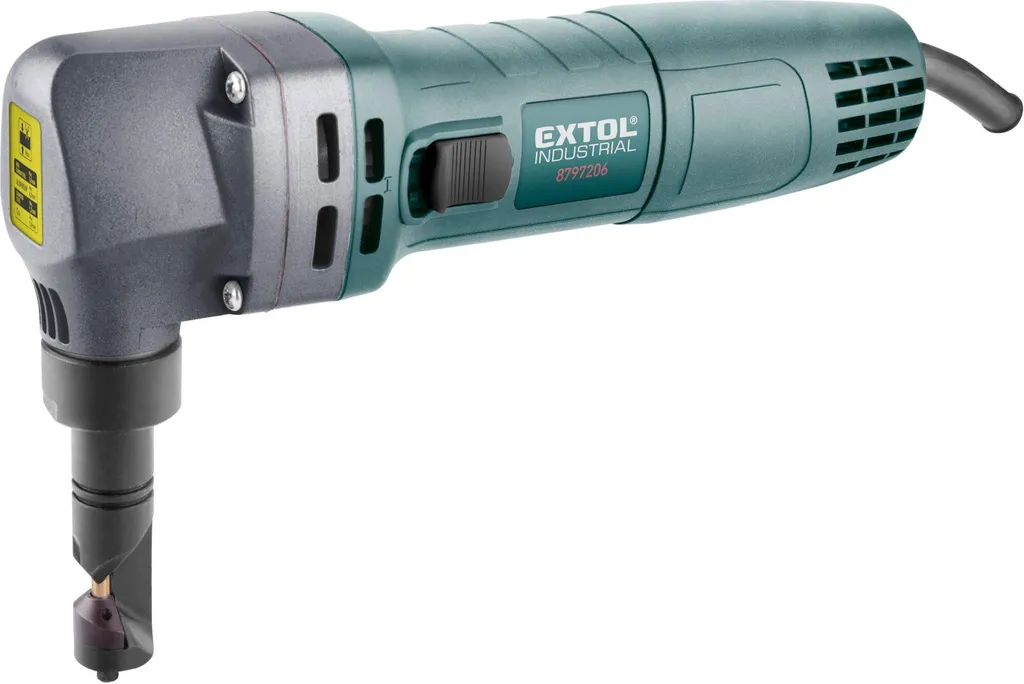 Cisaille à tôle électrique 600W rotative pour travaux de toiture Extol