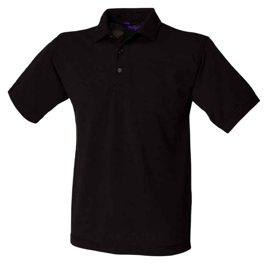Henbury - "65/35 Classic" Poloshirt für Herren, Piqué LT5766 (3XL) (Schwarz)