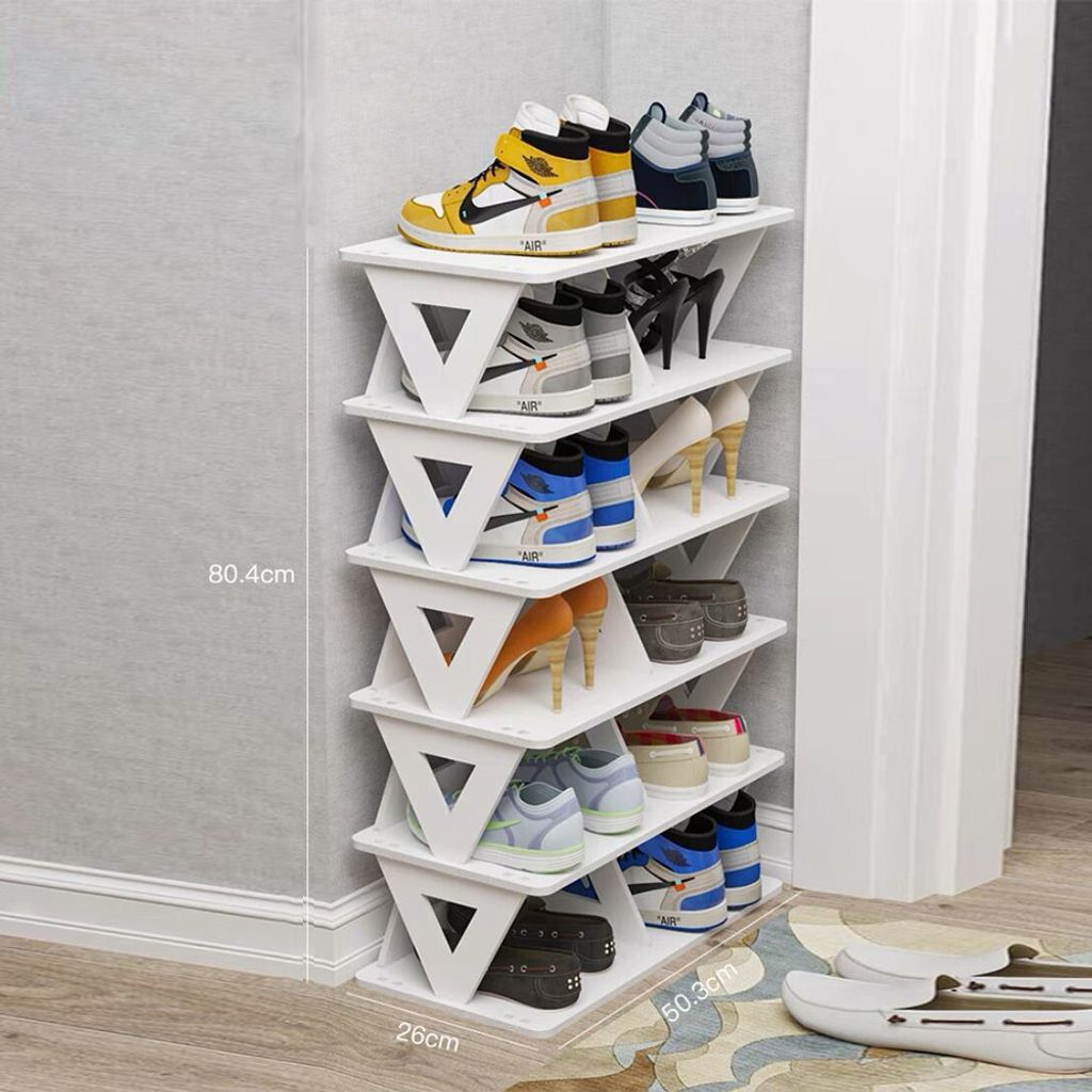 360Home Einfaches Schuhregal Staubdichte Lagerung Produktbild 
