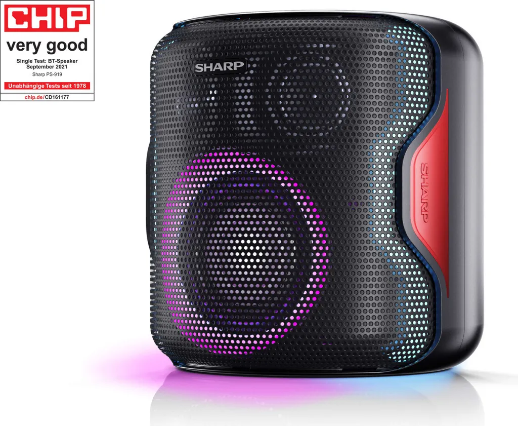 Sharp PS-919 Enceinte Bluetooth Étanche IPX5 avec 14h d'Autonomie - 12