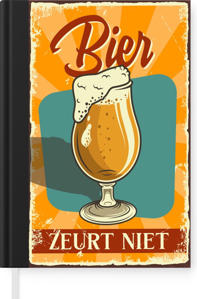 MuchoWow Notizbuch Tagebuch Haushaltsbuch Notebook A5 Mancave - Bier - Bier nörgelt nicht - Kneipe - Cafe - Notizblock - Notizheft - Notebook - ...