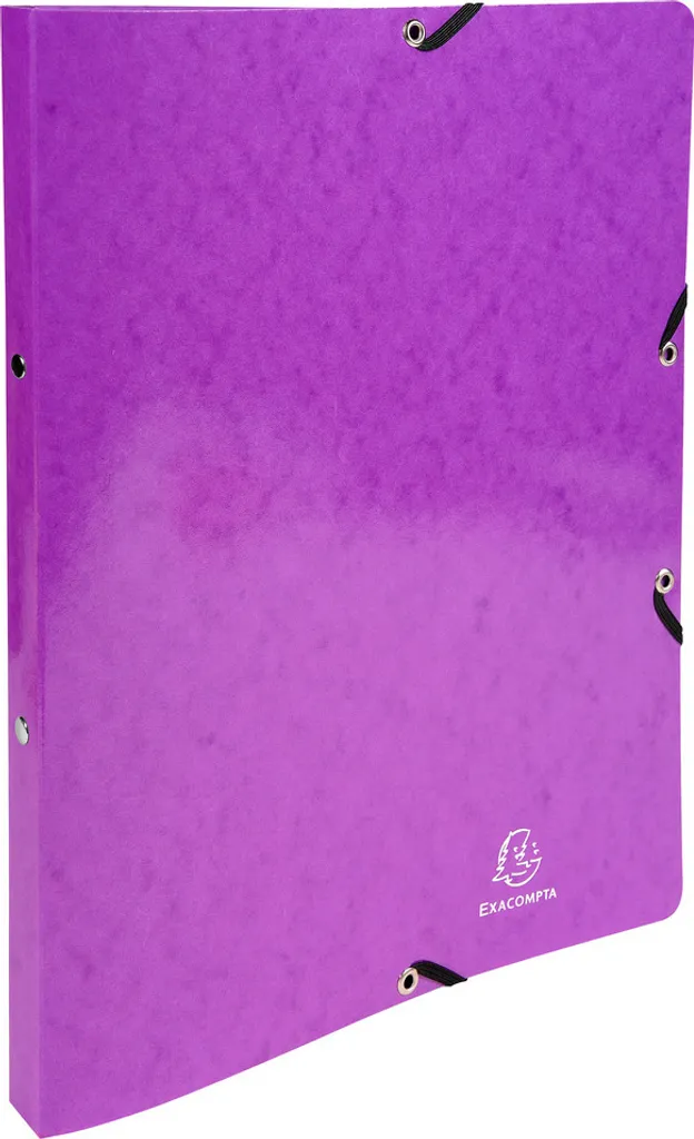 Classeur à élastiques A4 Violet Iderama pour Archivage Pro - 20 Unités