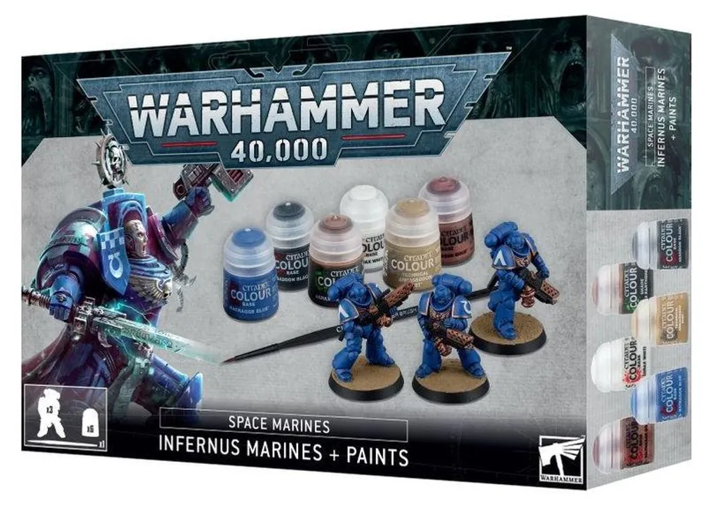 Kit d'Assemblage et Peinture Ultramarines pour Débutants Warhammer 40K