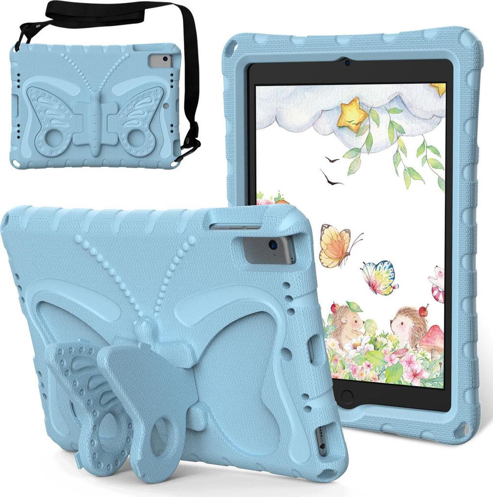 Kinder Hülle für iPad 9,7 2018/2017, iPad Pro 9,7 2016, iPad Air 2 2014/iPad Air 2013 9,7" Leicht Stoßfeste EVA Kindgerechtes Schutzhülle mit S...
