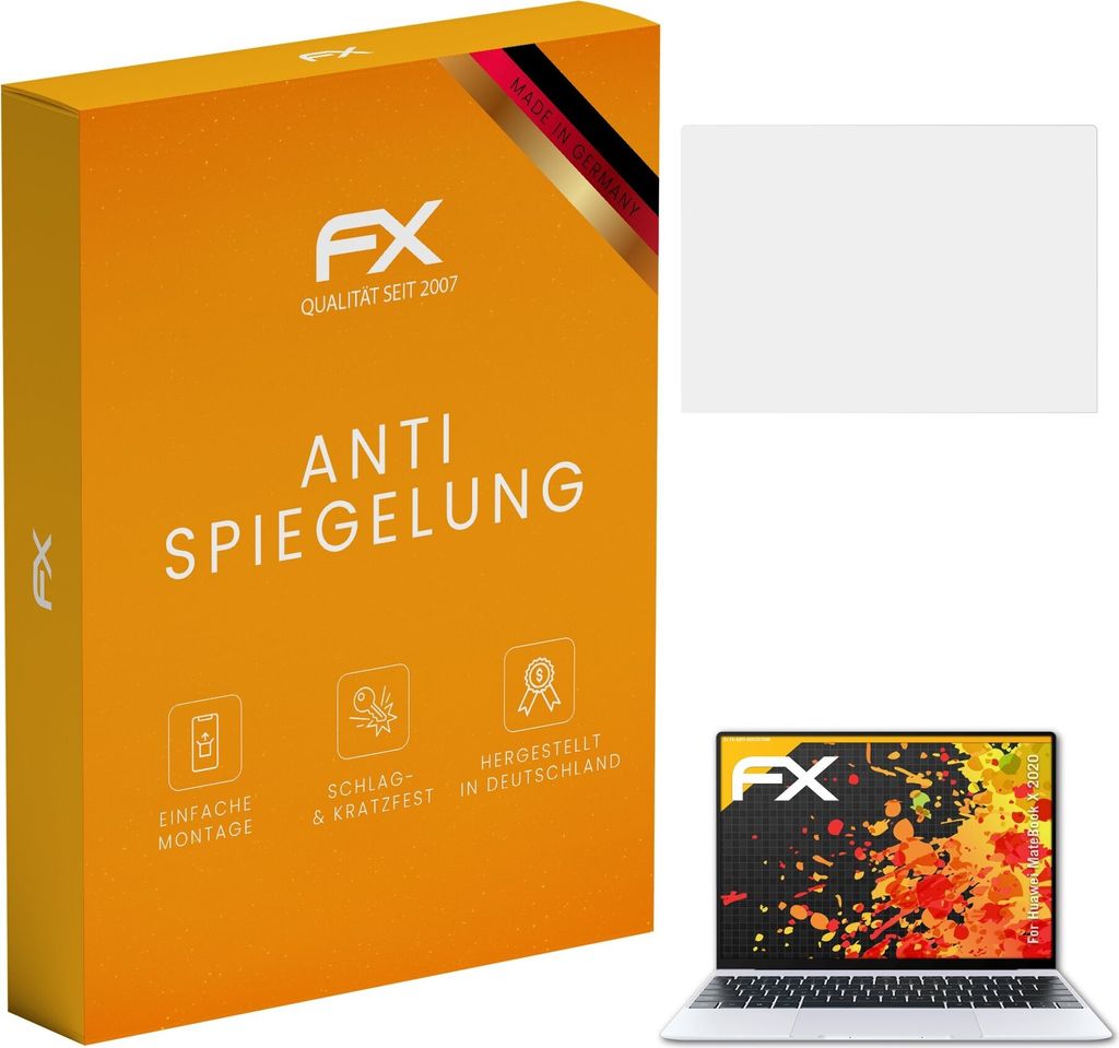 atFoliX FX-Antireflex 2x Schutzfolie kompatibel mit Huawei MateBook X (2020) Displayfolie