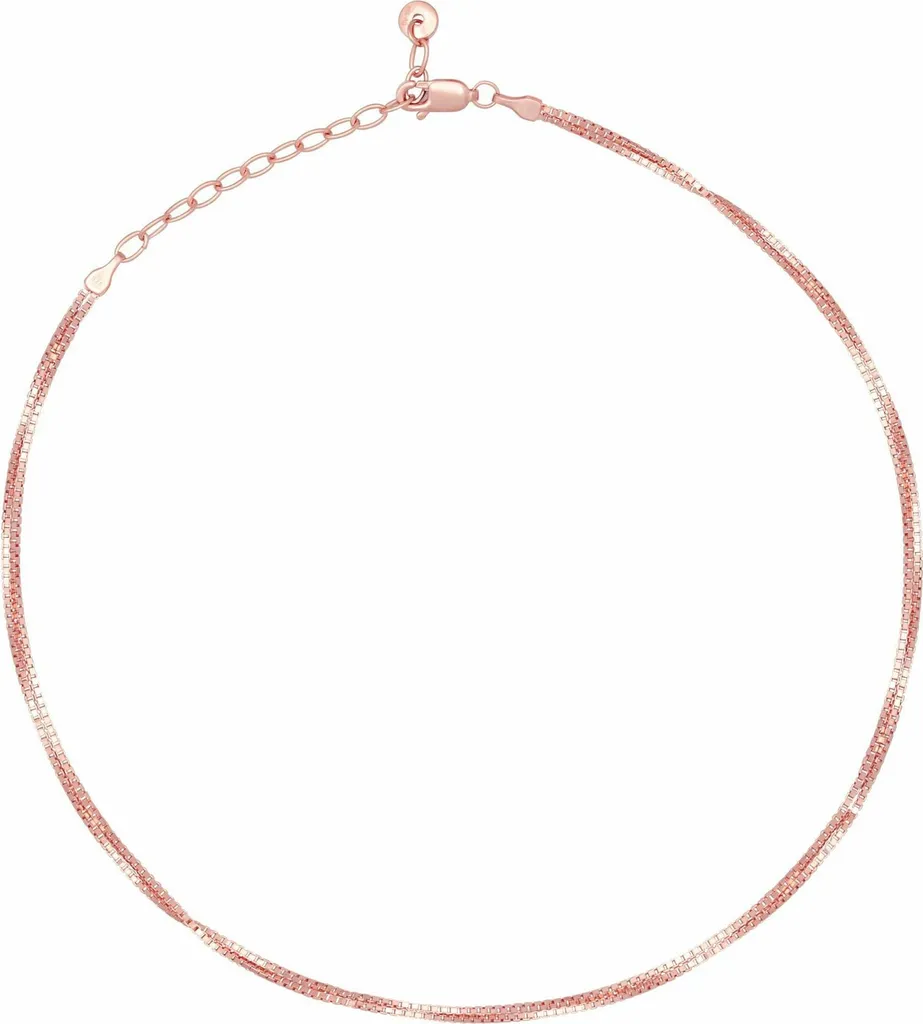 cai Collana girocollo 925/- argento sterling 37 cm rosso senza pietra 360252589-37-2