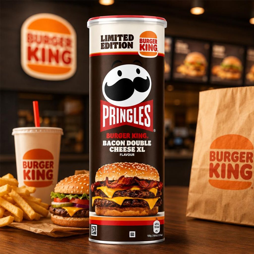 Pringles Burger King Bacon Double Cheese XL Limited Edition Produktbild 