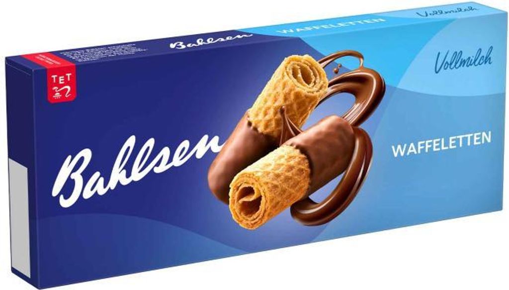 Bahlsen Waffeletten aus Vollmilch mit Schokolade überzogen Produktbild 