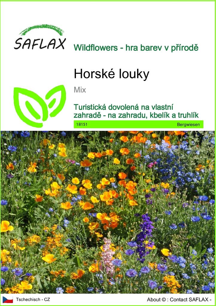 SAFLAX - horské louky - Mix - 1000 Semena Obrázek produktu 