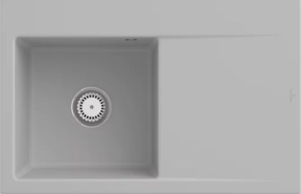 Villeroy & Boch Keramikspüle 334801SM, Subway Style 45 Einbauspüle - inkl.