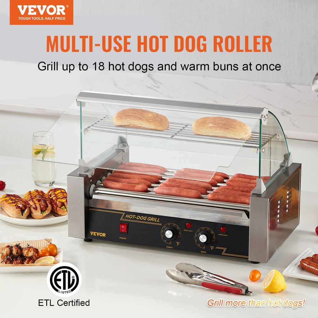 VEVOR Hot Dog Maker Hot Dog Grill Hotdog Rollen Grill Produktbild 2