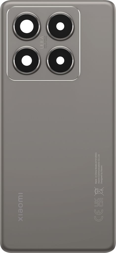 Xiaomi, Original Rückglas für Xiaomi 14T Pro Service Pack, Grau