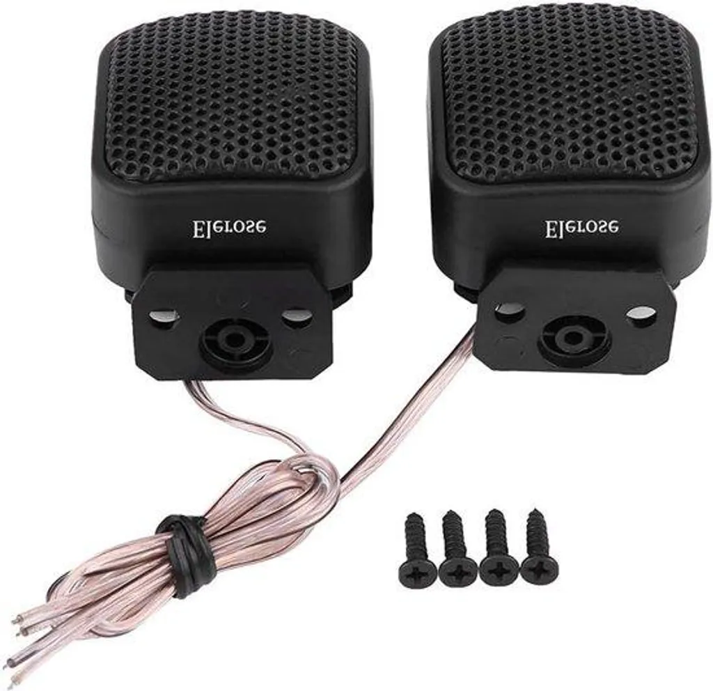 Tweeters de voiture 12V universels noirs haute fidélité pack de 2 unités