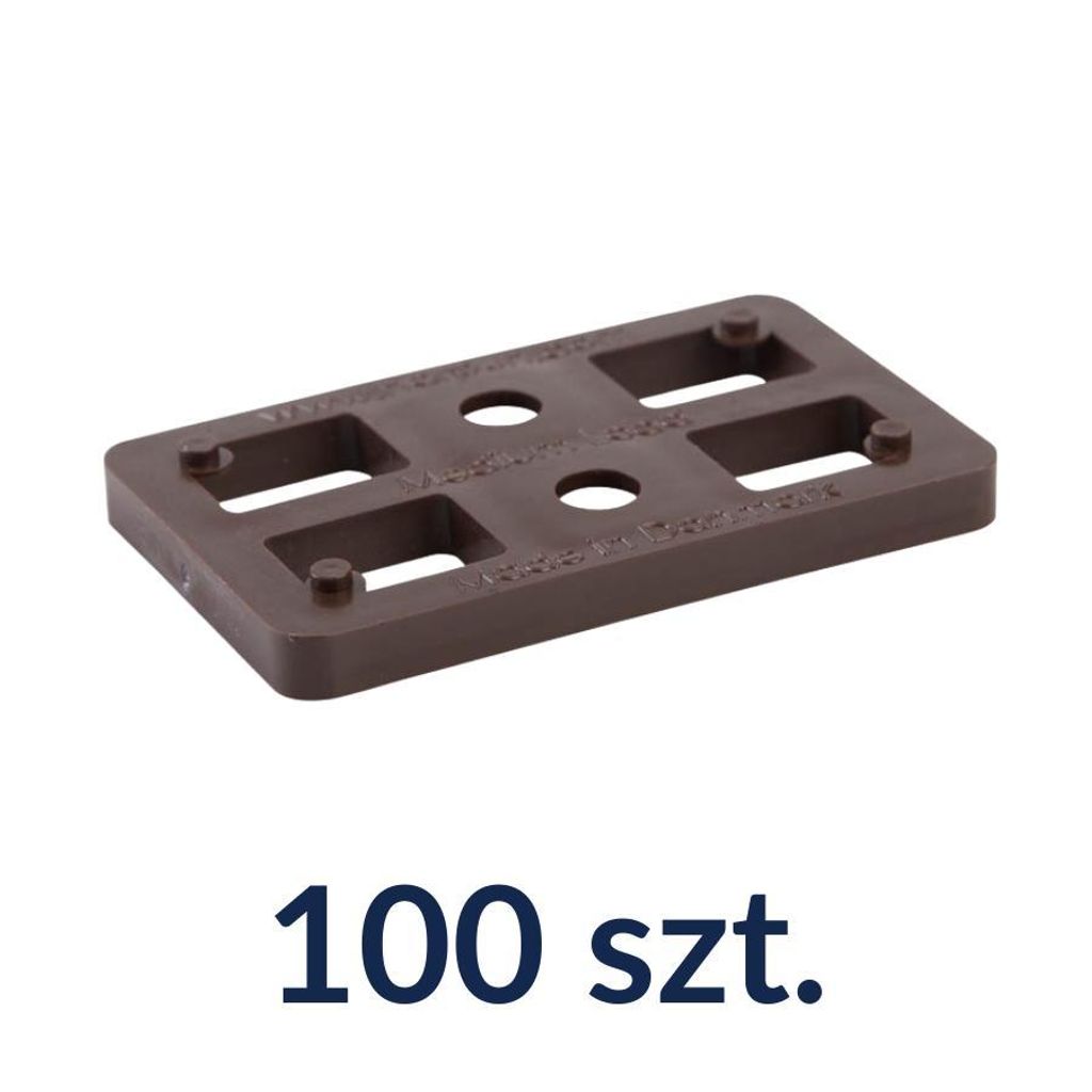 Distanzplatten 80x50x7 mm Kunststoff Abstandshalter bis 2 Tonnen 100 Stück