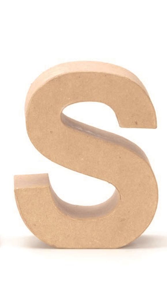 Glorex Papp-Buchstabe S 17,5 x 5,5 cm Produktbild 