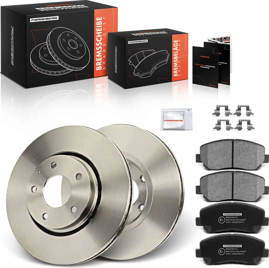 Frankberg 2 disques et 4 plaquettes de frein avant pour Mazda CX-5 KF