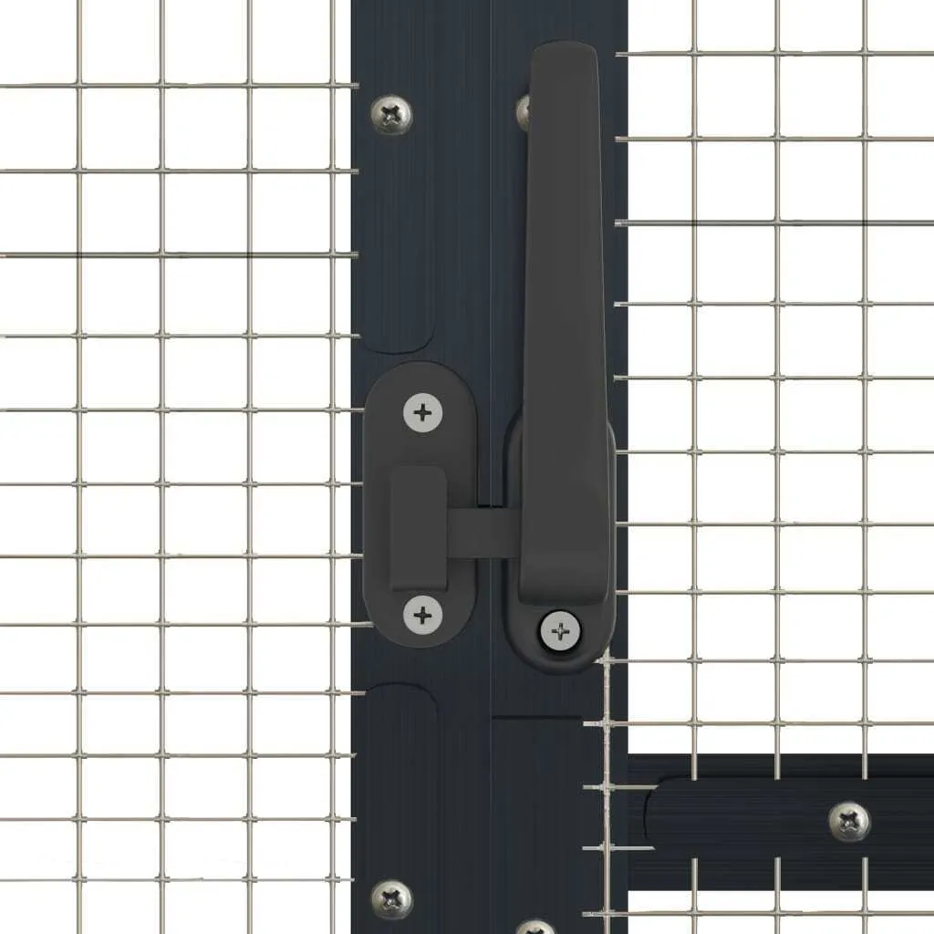 Volière en Aluminium Anthracite 185 cm - Cage Résistante et Très Spacieuse - 6