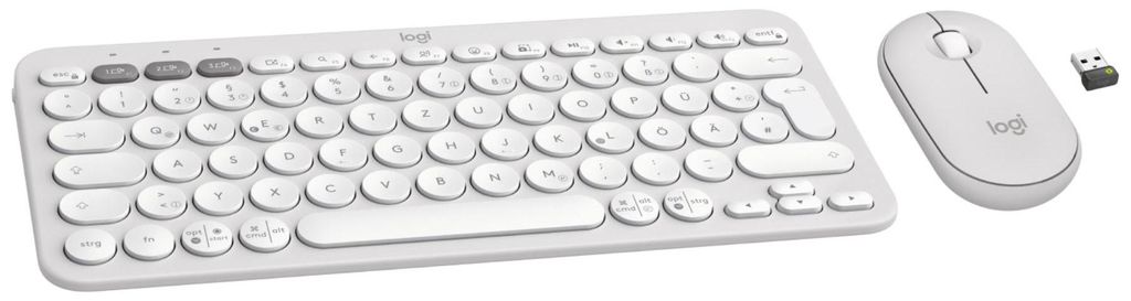Logitech 920-012204 Logitech Wireless Keyboard+Mouse Pebble Immagine del prodotto 