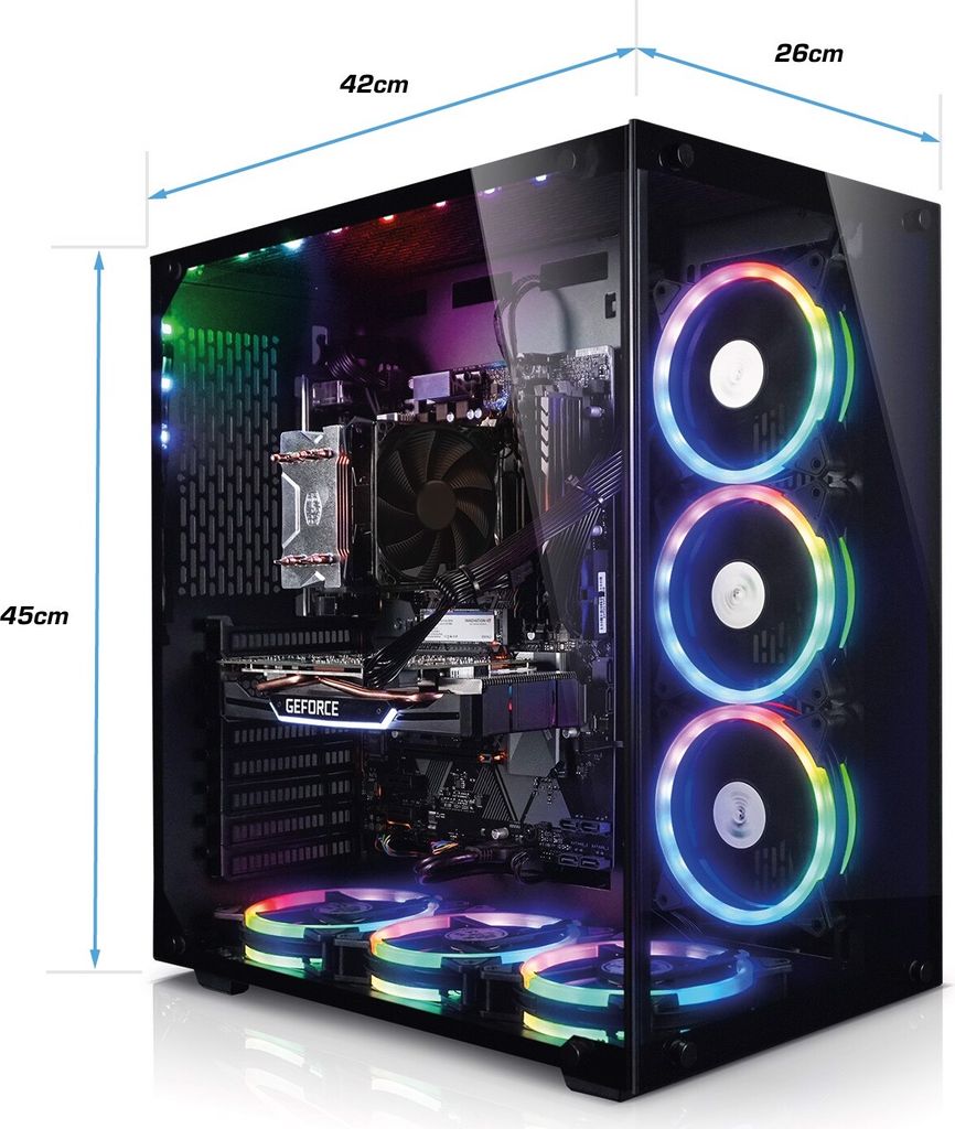 kiebel.de Gaming PC Panorama V AMD Ryzen 7 5700X, 32GB Produktbild 9