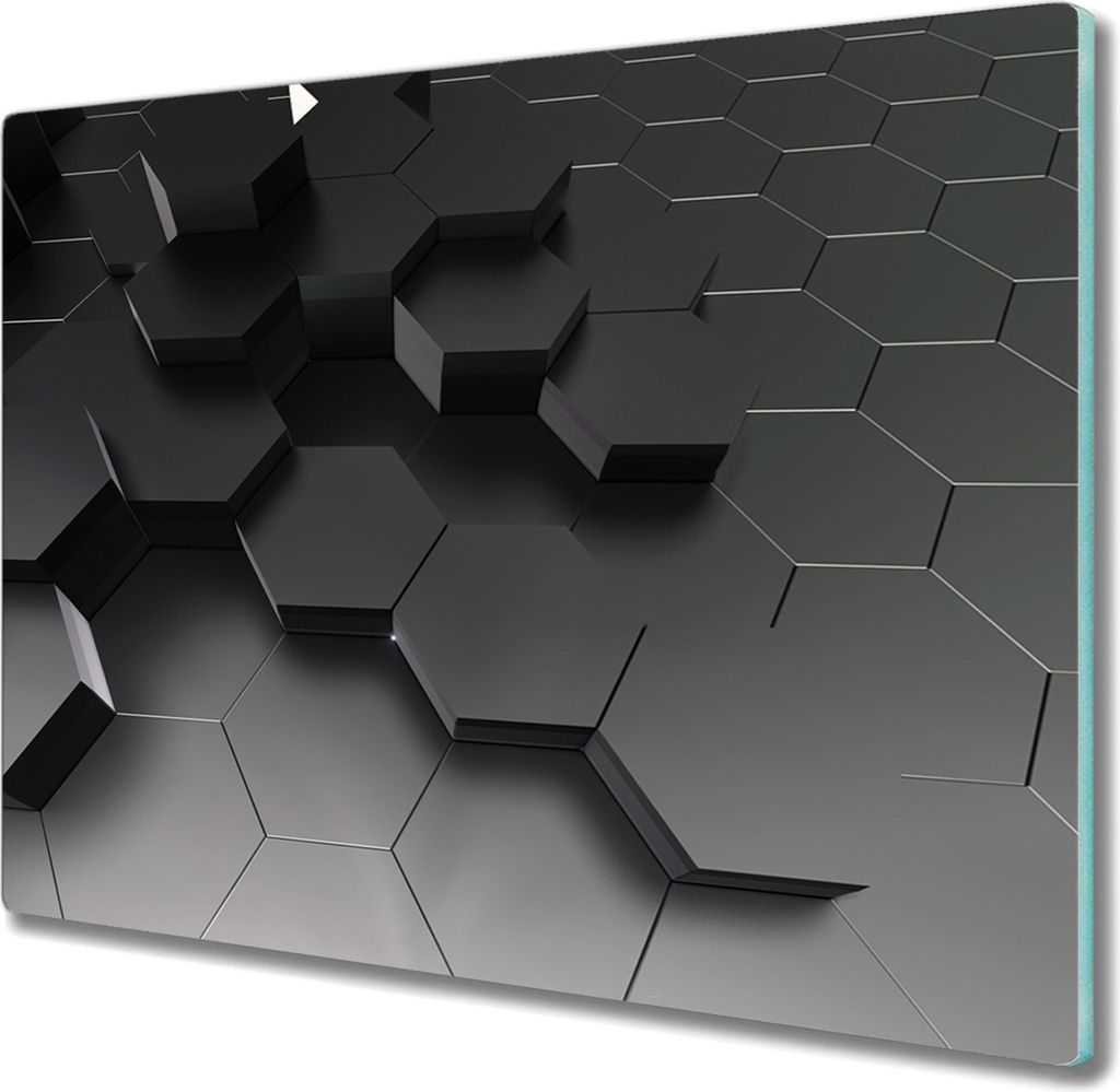 Coloray Küchenbrett Kochplattenabdeckung Hackbrett Schneidebrett Herdabdeckplatte 60x52 cm - 3D-Visualisierung