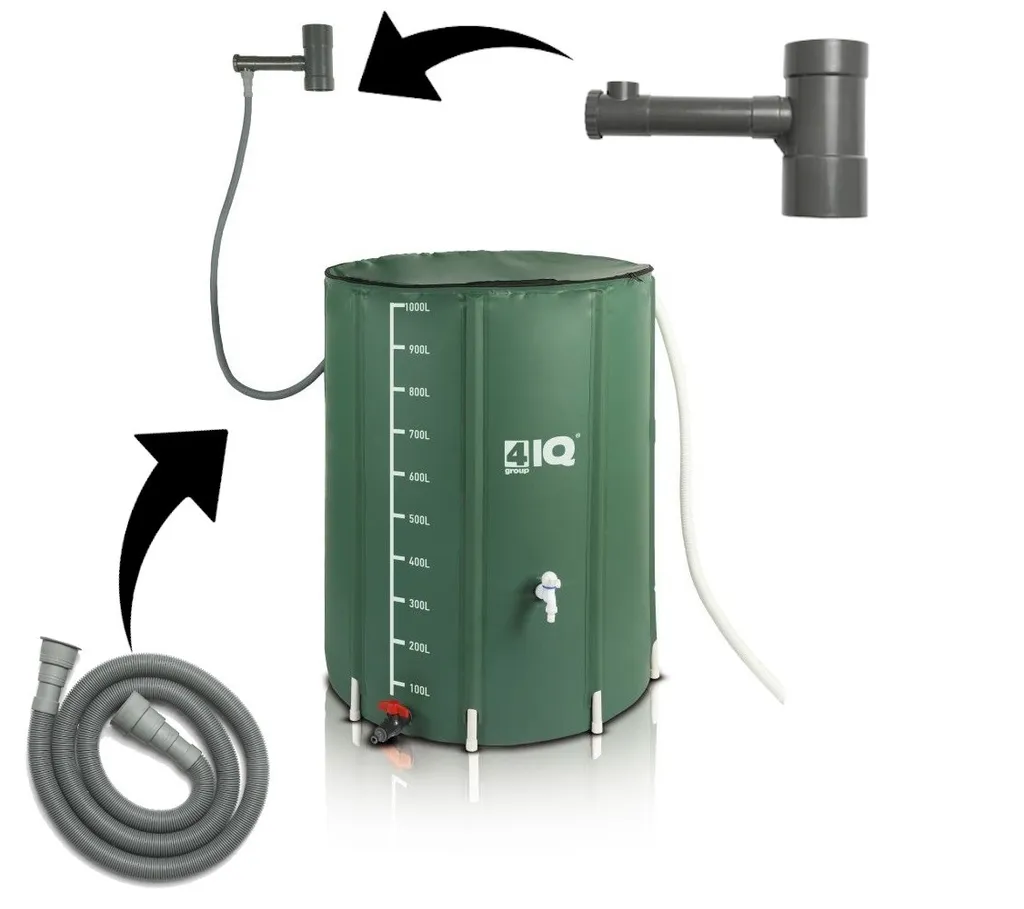 Récupérateur d'eau de pluie 1000L pour arroser le jardin et économiser l'eau
