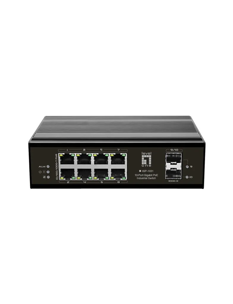 Switch industriel anti-panne de réseau LevelOne IGP-1031 PoE
