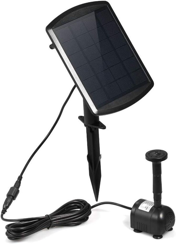 Bürstenlose Solarwasserpumpe – Ausführung für schwache Lichtverhältnisse mit Halterung