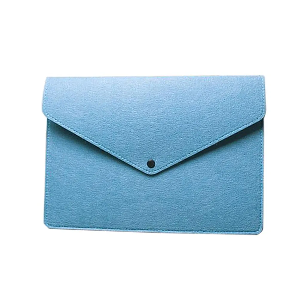 Housse tablette feutre anti-rayure, rangement organisé 44x32 bleu
