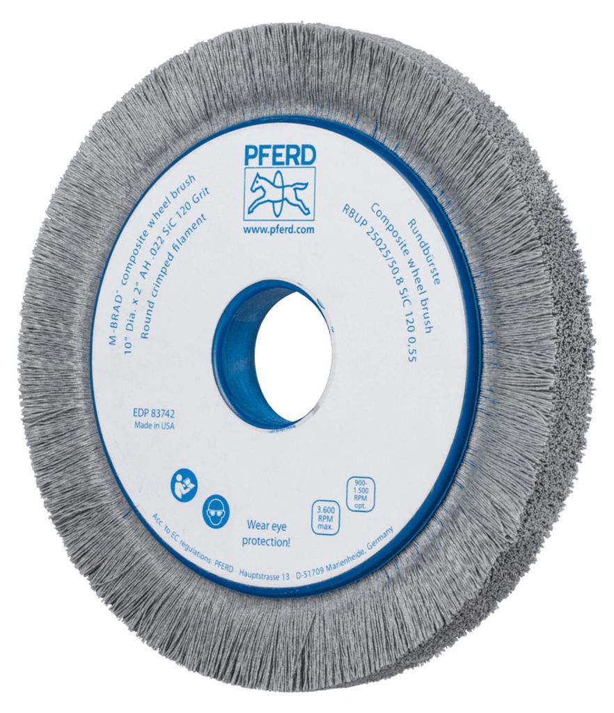 PFERD 79183740, Schleifbürste, Universal, Siliciumcarbid, 3600 RPM, Rund, 5,08 cm