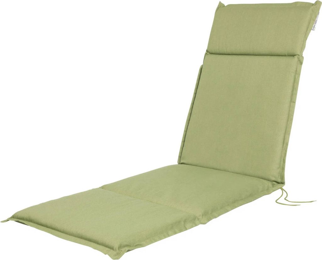 LIVARNO home Polsterauflage Relaxstuhl, mit Stehsaum, ca. 167 x 50 x 4 cm (grün) NEUWARE