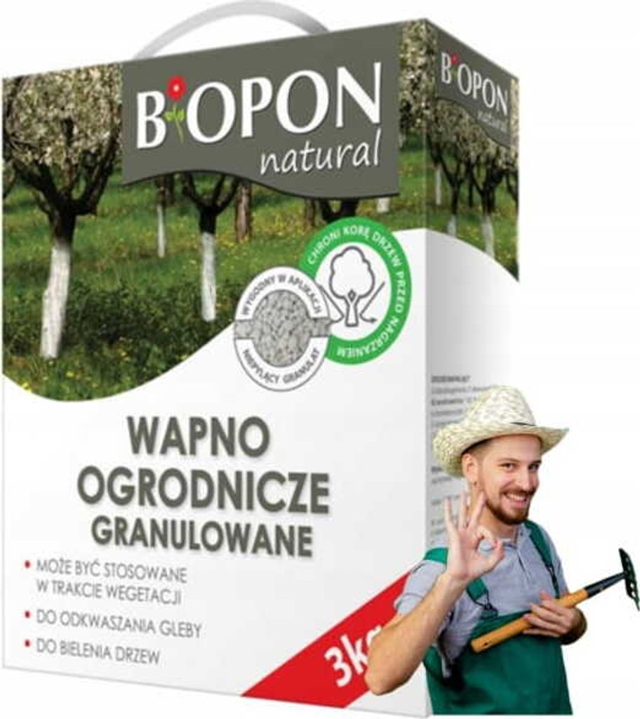 Granulované záhradnícke vápno 3 kg Účinné odkyslenie a Obrázok produktu 