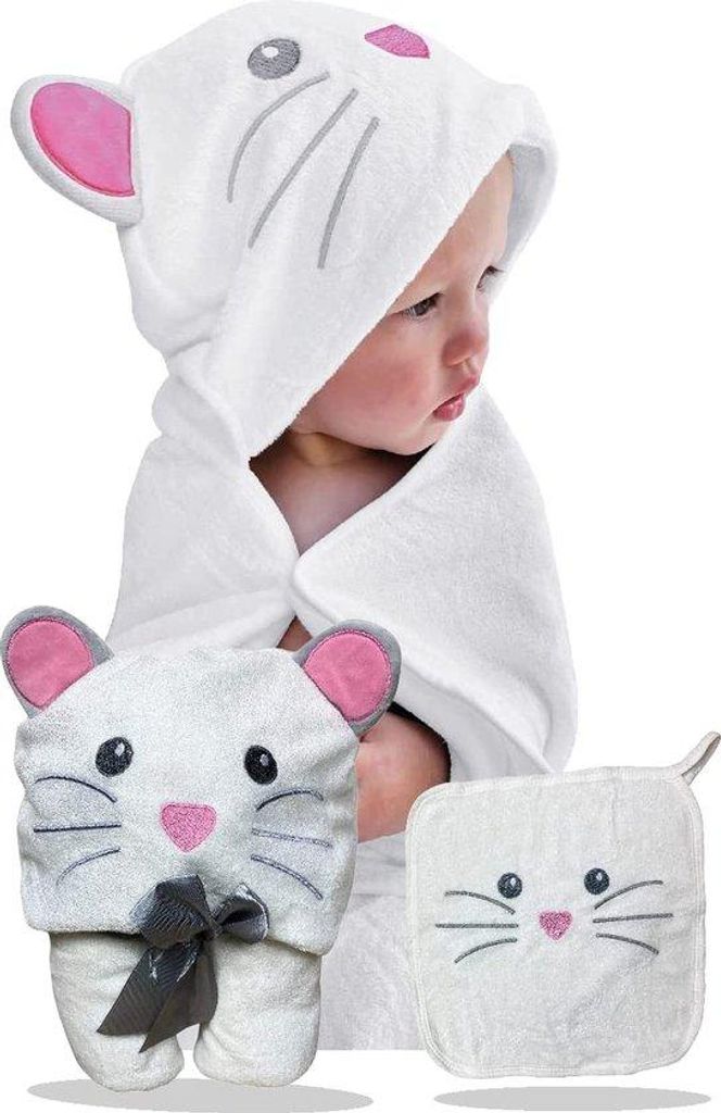 Unyqoos® Baby-Kapuzenhandtuch 90×100 cm, 100% Viskose Produktbild 