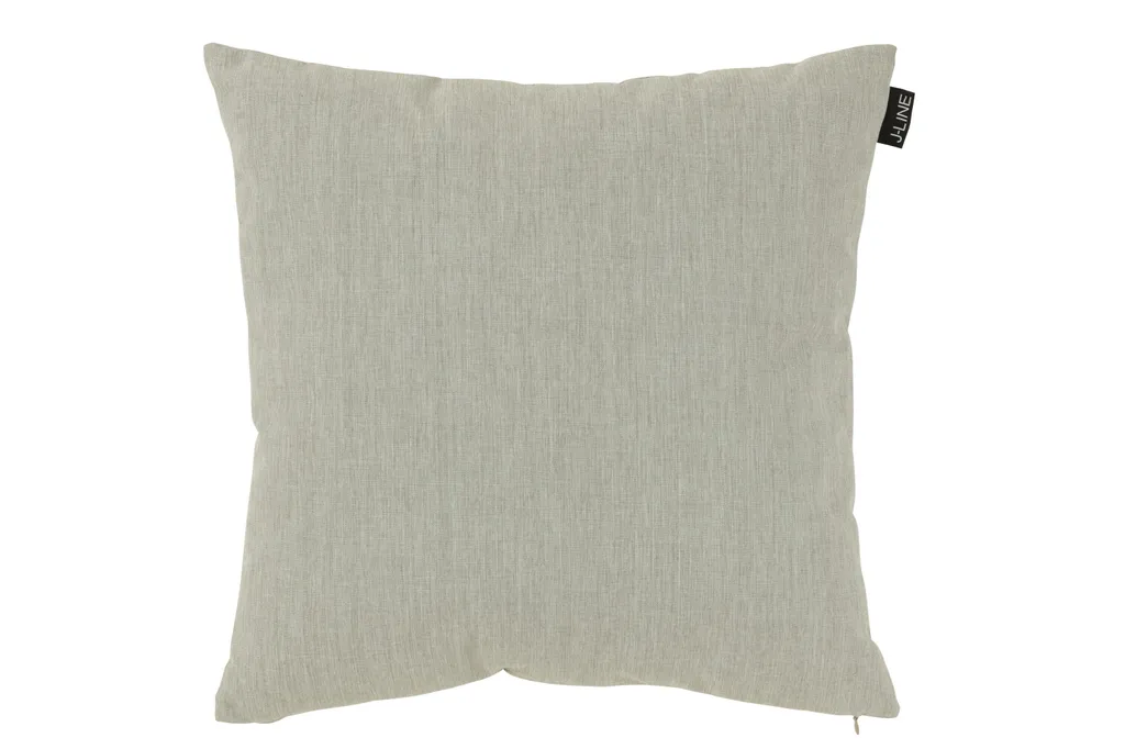 Coussin outdoor polypropylène J-Line gris lavable et anti-taches